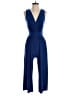 Gilli Solid Blue Jumpsuit Size S - photo 1