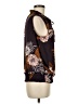 Fever 100% Polyester Floral Brown Sleeveless Blouse Size M - photo 4