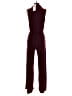 Nina Leonard Solid Burgundy Jumpsuit Size S - photo 2