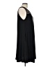Nina Leonard Solid Black Casual Dress Size L - photo 4