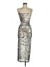 Lioness 100% Polyester Animal Print Silver Cocktail Dress Size M - photo 1