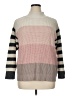 Chaps Color Block Pink Turtleneck Sweater Size XL - photo 1