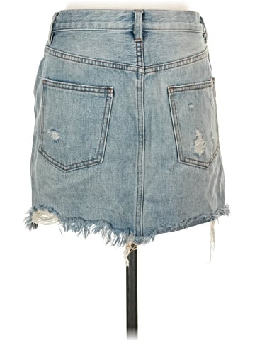 We the Free Denim Skirt (view 2)