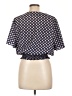 MICHAEL Michael Kors 100% Polyester Blue Short Sleeve Blouse Size L (petite) - photo 2