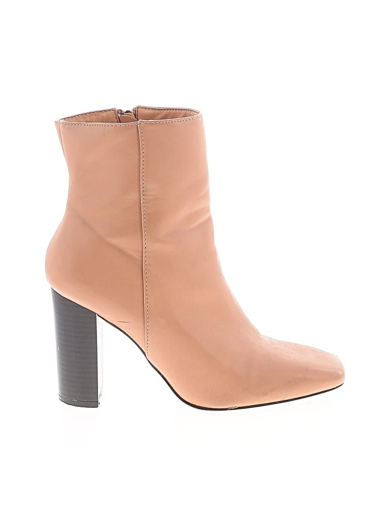 Pre-owned Unbranded Ankle Boots In Tan