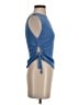 Zara Blue Sleeveless Top Size S - photo 4