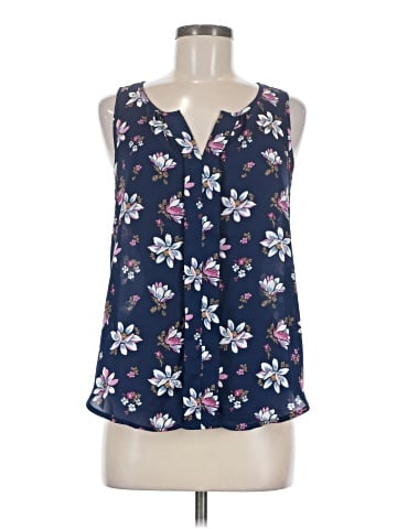 Pink Rose Sleeveless Blouse (view 1)