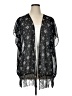 I.N. Studio 100% Polyester Black Kimono Size 1X - photo 1