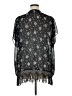 I.N. Studio 100% Polyester Black Kimono Size 1X - photo 2