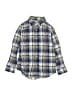 Crewcuts Plaid Blue Long Sleeve Button-Down Shirt Size 6 - 7 - photo 1