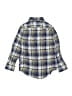 Crewcuts Plaid Blue Long Sleeve Button-Down Shirt Size 6 - 7 - photo 2