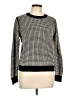 Banana Republic Houndstooth Black Pullover Sweater Size L - photo 1