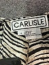 Carlisle 100% Silk Animal Print Silver Long Sleeve Silk Top Size 4 - photo 7