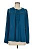 Daniel Rainn 100% Polyester Teal Long Sleeve Blouse Size M - photo 1