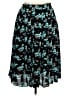J.Crew 100% Polyester Print Teal Casual Skirt Size 14 - photo 1