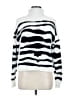 Bella Dahl 100% Nylon Animal Print White Turtleneck Sweater Size M - photo 1