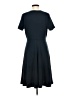 Lands' End Solid Blue Casual Dress Size M - photo 2
