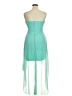Teeze Me 100% Polyester Teal Cocktail Dress Size 15 - photo 2