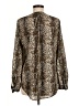 Daniel Rainn 100% Polyester Animal Print Brown Long Sleeve Blouse Size M - photo 2