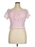 Romwe Pink Short Sleeve Top Size XL - photo 1