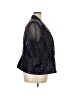 R&M Richards Polka Dots Black Purple Blazer Size 24W - photo 4