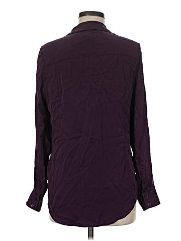 Quince Long Sleeve Silk Top (view 2)