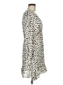 MNG 100% Polyester Animal Print Ivory Casual Dress Size 6 - photo 4