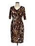 MSK Animal Print Brown Cocktail Dress Size L - photo 1