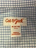 Cat & Jack Checkered-gingham Blue Long Sleeve Button-Down Shirt Size 8 - 10 - photo 3