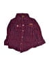 7 For All Mankind 100% Cotton Plaid Red Long Sleeve Button-Down Shirt 9-12 MO / 12 MO - photo 1