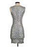 Topshop Metallic Silver Cocktail Dress Size 4 - photo 2