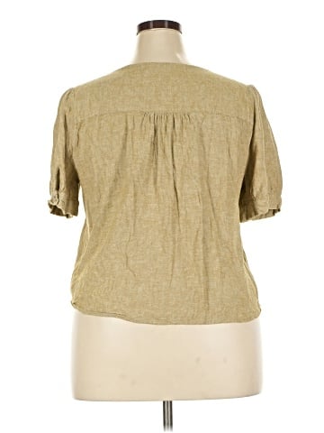Madewell Linen-Blend Plaza Button-Front Shirt (view 2)