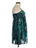 Free People 100% Polyester Paisley Aztec Or Tribal Print Floral Tropical Teal Cocktail Dress Size M - photo 4
