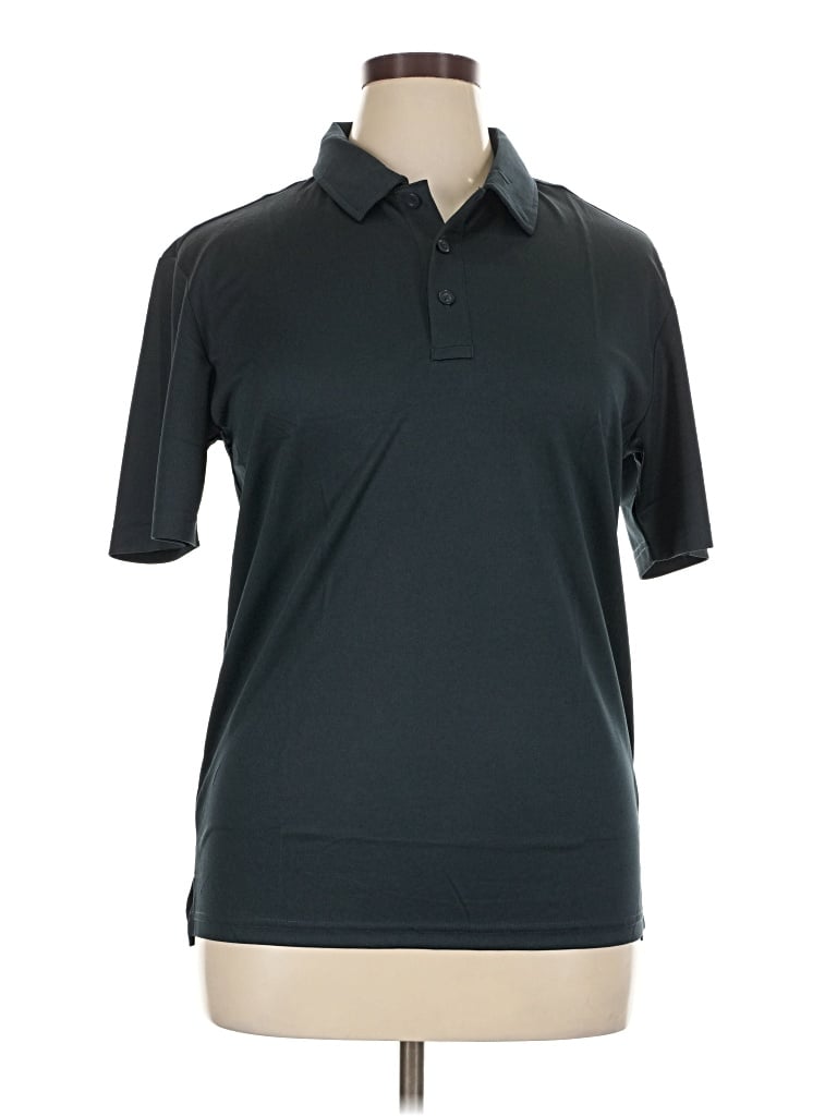 Assorted Brands Short Sleeve Polo Shirt In Black