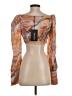 PrettyLittleThing 100% Polyester Orange 3/4 Sleeve Blouse Size 4 - photo 2