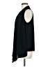 Diane von Furstenberg 100% Polyester Solid Black Sleeveless Blouse Size M - photo 5