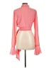 Assorted Brands 100% Polyester Pink Long Sleeve Blouse Size L - photo 2