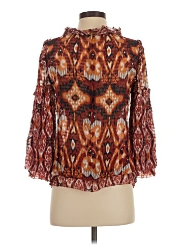 Tory Burch 3/4 Sleeve Silk Top (view 2)