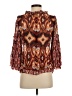 Tory Burch Maroon Brown 3/4 Sleeve Silk Top Size 4 - photo 2