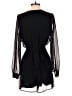 Express 100% Polyester Solid Black Romper Size S - photo 2