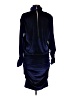 Ronny Kobo 100% Polyester Solid Blue Cocktail Dress Size M - photo 2