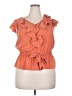 Elle 100% Polyester Orange Sleeveless Blouse Size XL - photo 1
