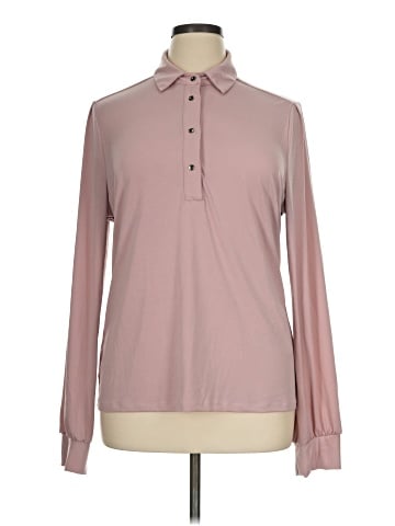 Badgley Mischka Long Sleeve Polo (view 1)