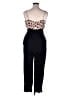 Socialite 100% Polyester Polka Dots Black Jumpsuit Size XL - photo 2