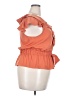 Elle 100% Polyester Orange Sleeveless Blouse Size XL - photo 4