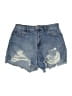 Rewash 100% Cotton Graphic Blue Denim Shorts Size 27 waist - photo 1