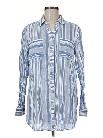 Susan Graver Long Sleeve Button-Down Shirt (view 1)