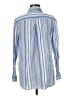 Susan Graver Stripes Blue Long Sleeve Button-Down Shirt Size M - photo 2