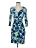 Ann Taylor Print Blue Cocktail Dress Size 2 Petite - photo 1