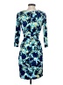 Ann Taylor Print Blue Cocktail Dress Size 2 Petite - photo 2